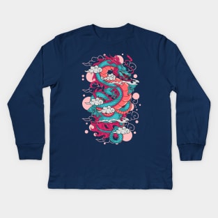 Asian Dragon Cool Kids Long Sleeve T-Shirt